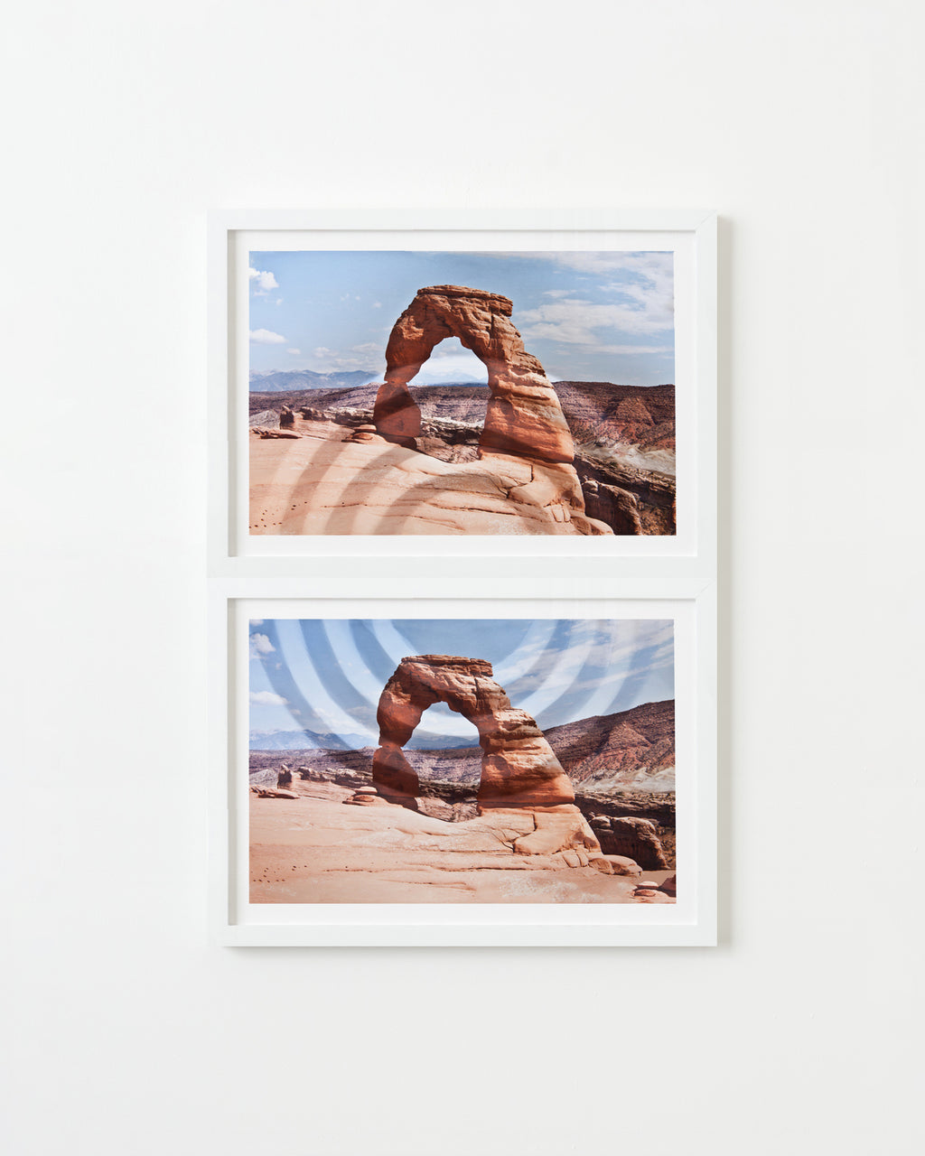 Photography by Millee Tibbs titled "Mountains + Valleys (Arches, Diptych)" - 1.