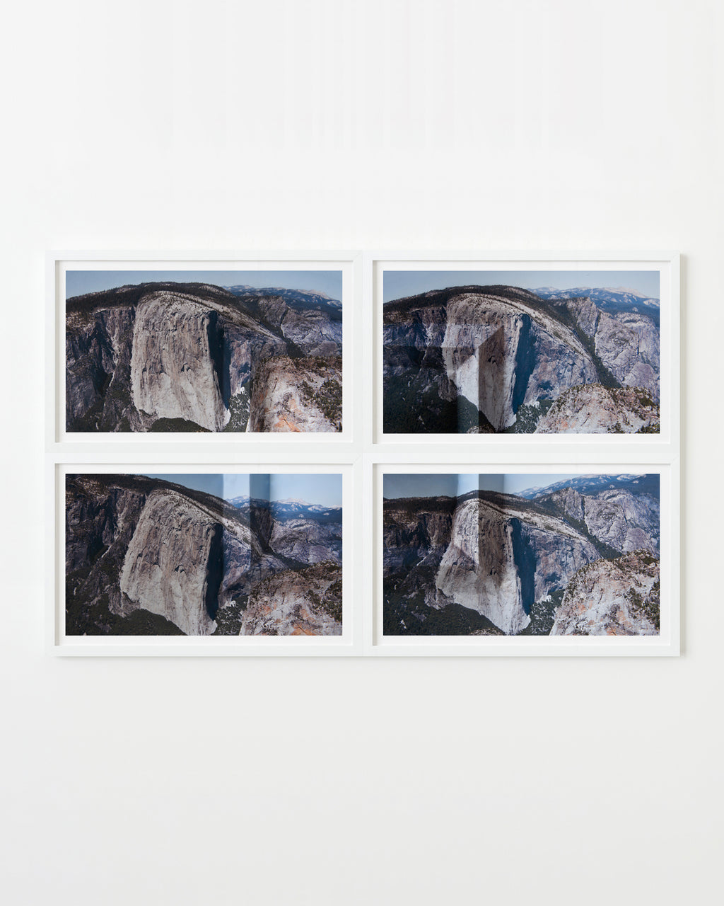 Photography by Millee Tibbs titled "Mountains + Valleys (El Capitan, Tetraptych)" - 1.