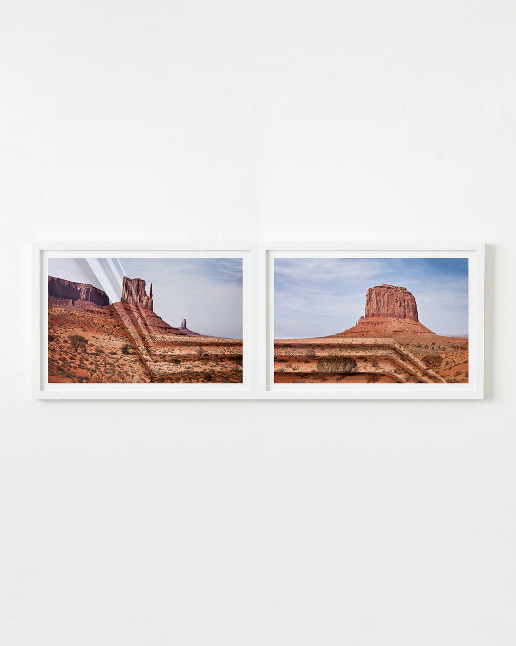 Photography by Millee Tibbs titled "Mountains + Valleys (Monument Valley #1, Diptych)" - 1.