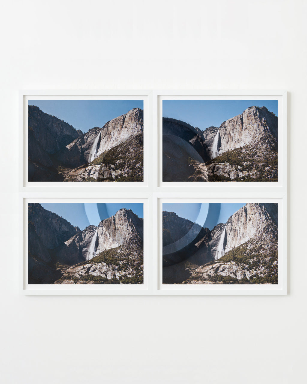 Photography by Millee Tibbs titled "Mountains + Valleys (Yosemite Falls, Tetraptych)" - 1.