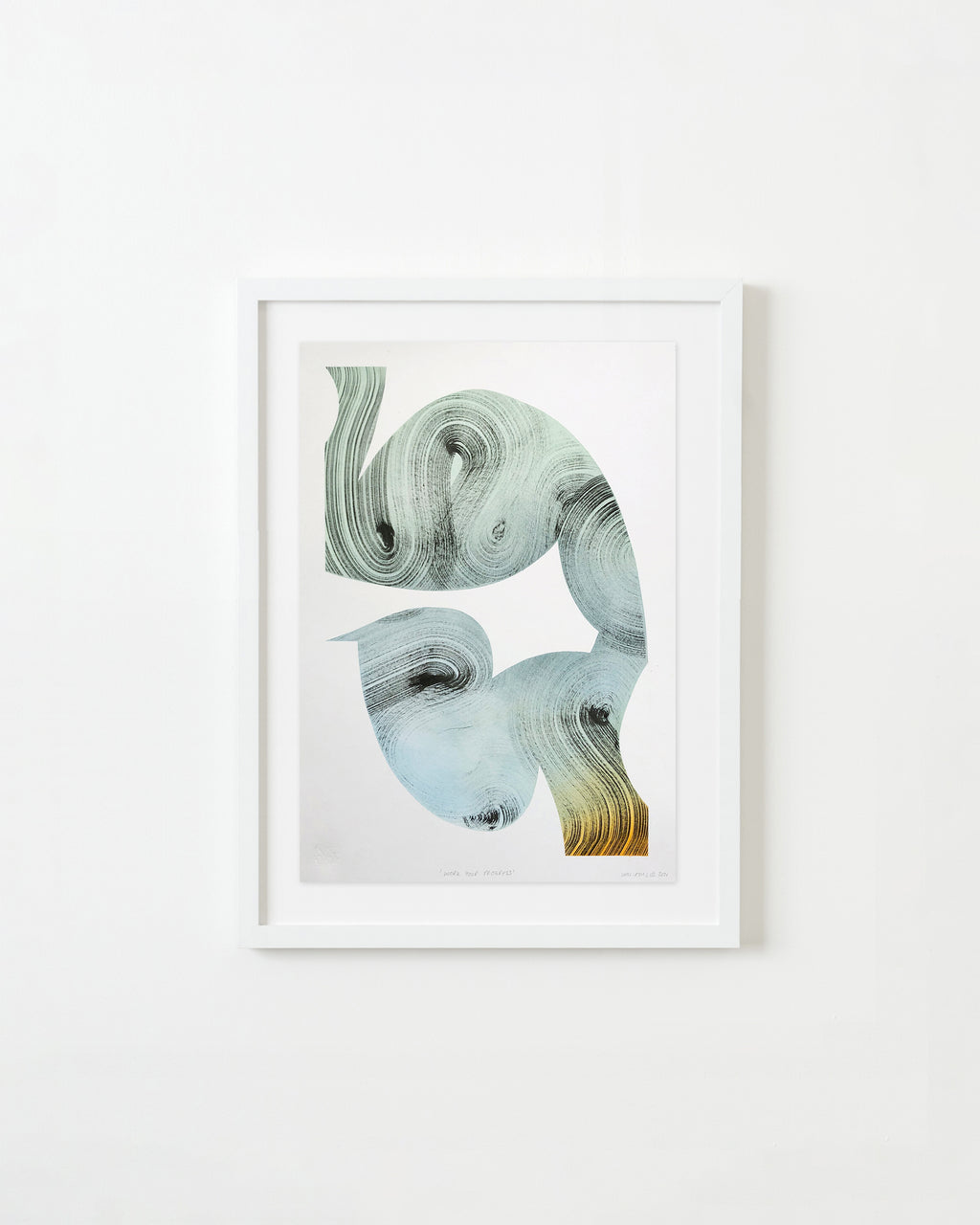 Drawing by William Luz titled "Work Your Progress" - 1.