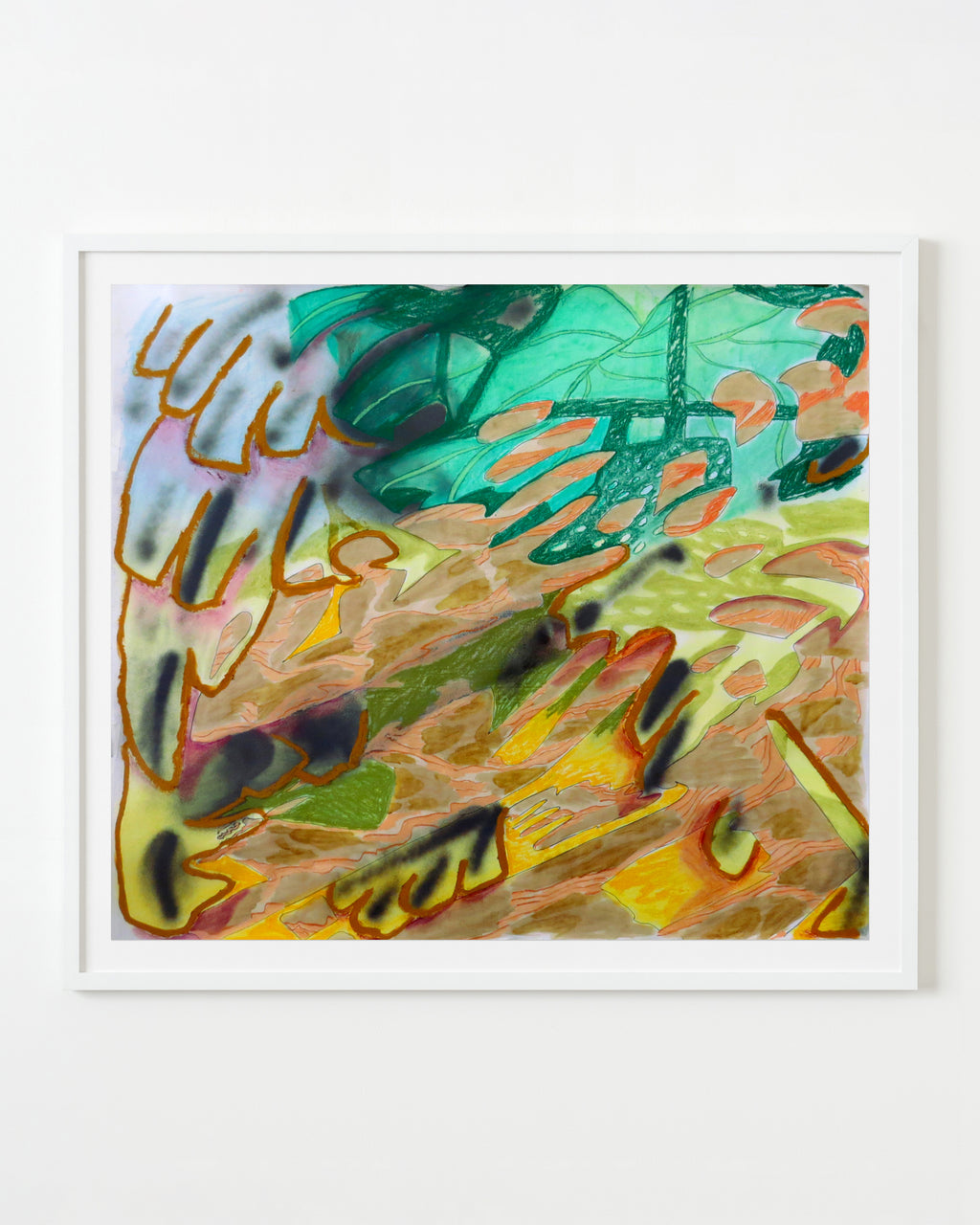 Drawing by Nina Bellucci titled "Studio Jungle II" - 1.