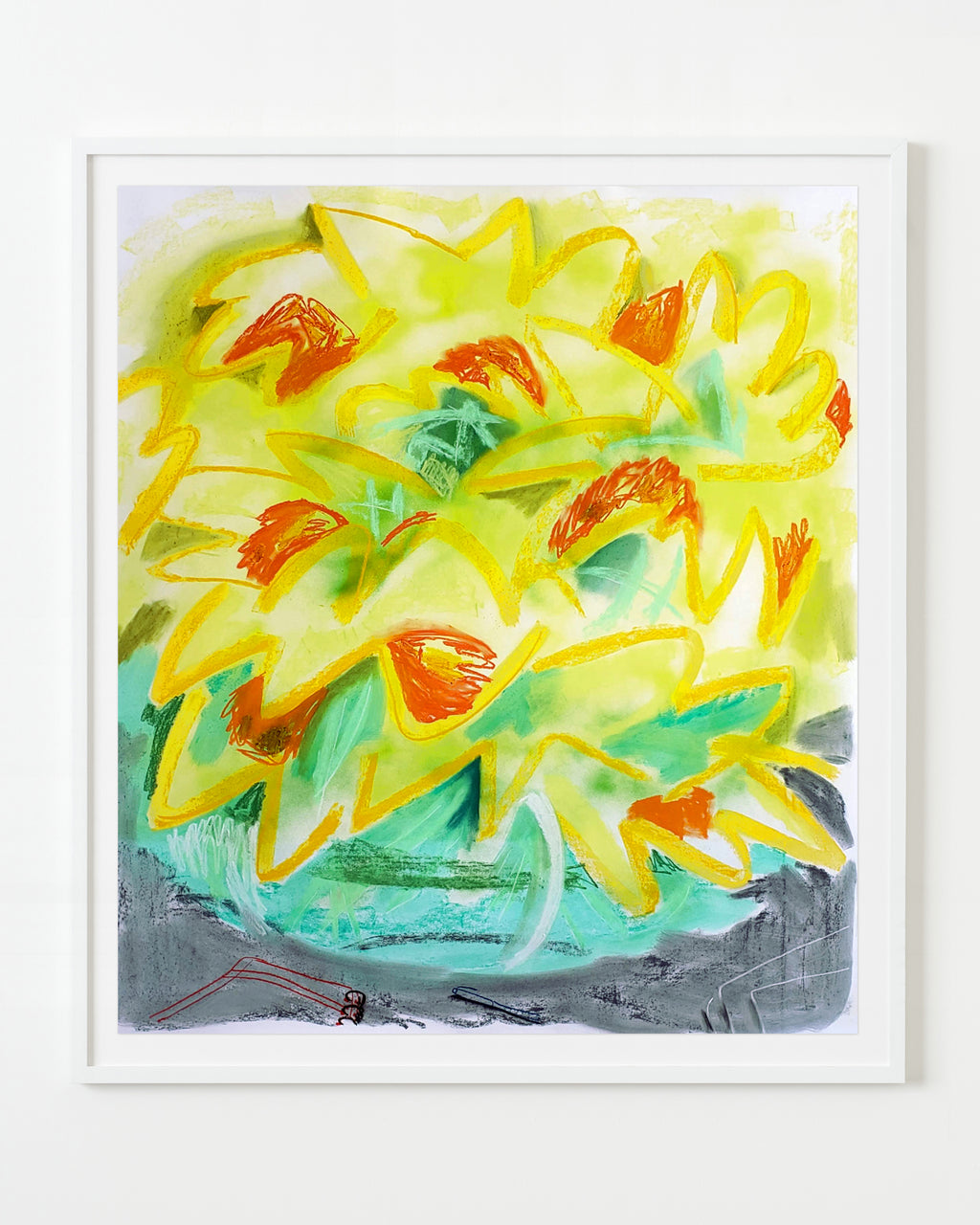 Drawing by Nina Bellucci titled "Daffodil Diary" - 1.