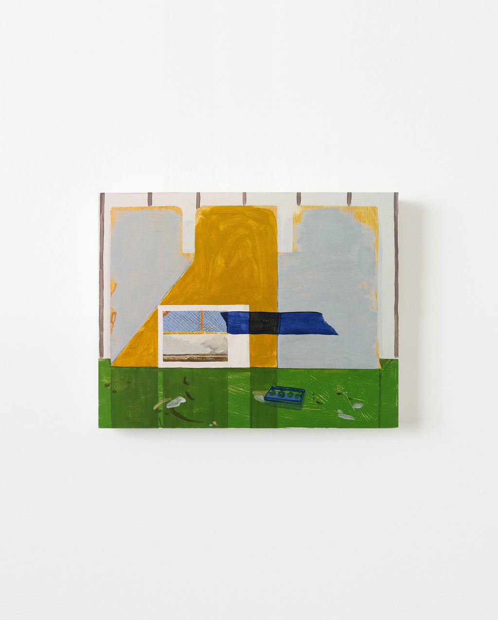 Painting by Nina Bellucci titled "Reflection/Projection" - 1.