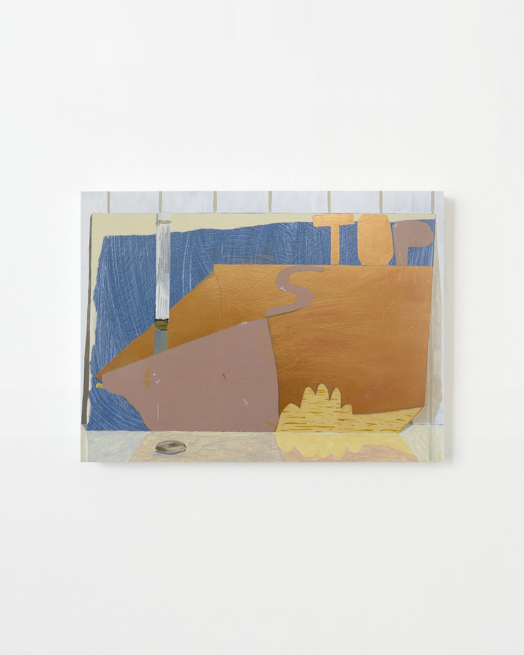 Painting by Nina Bellucci titled "Untitled (Stop)" - 1.