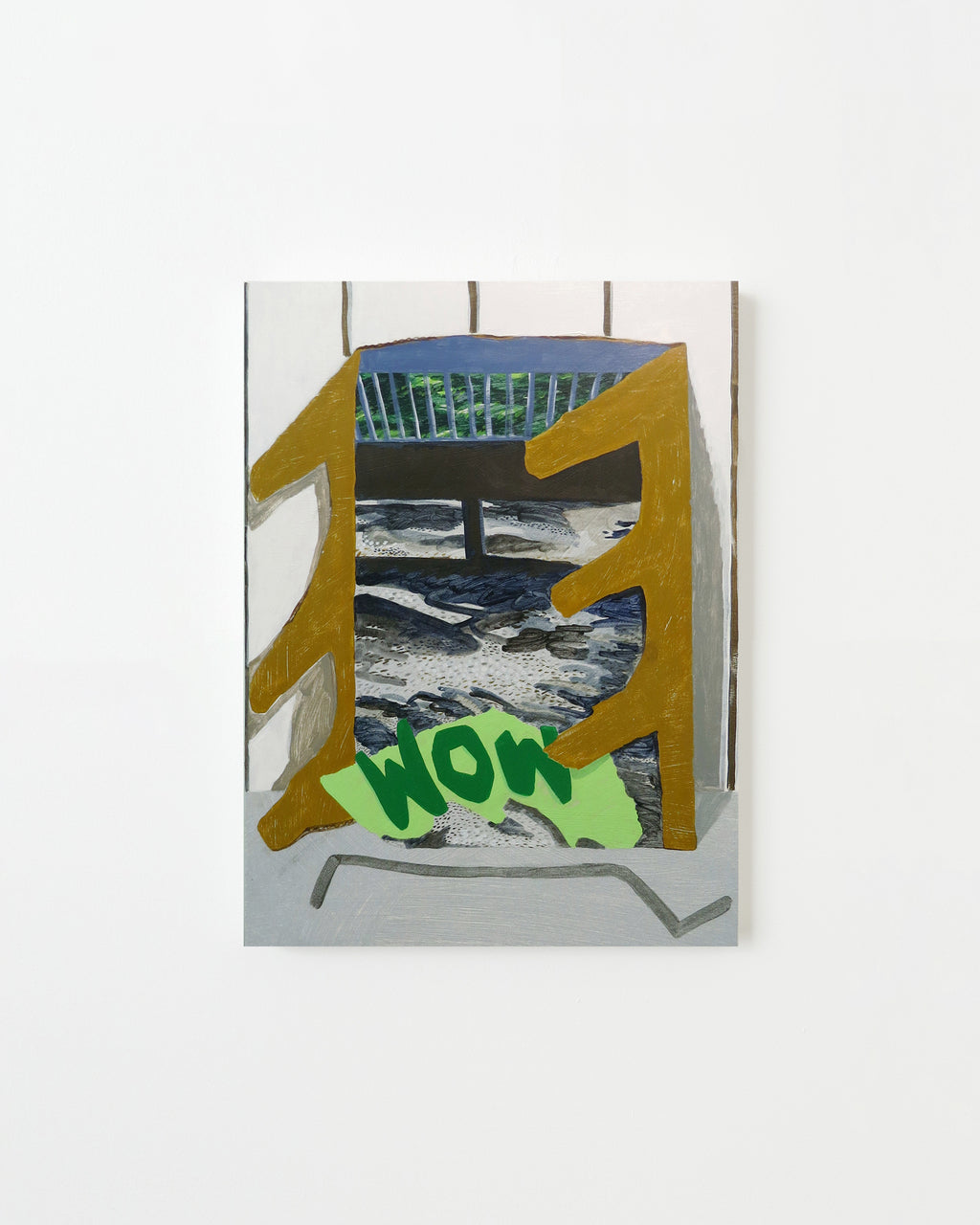 Painting by Nina Bellucci titled "Untitled (Wow)" - 1.