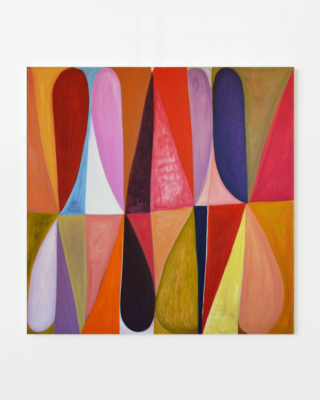 Painting by Jackie Meier titled "Spinning Hearts" - 1.
