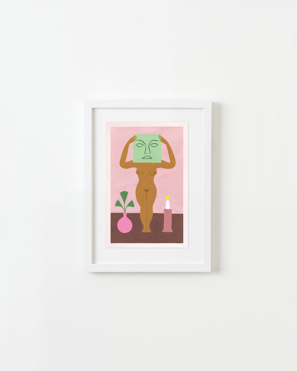 Painting by Rachel Levit Ruiz titled "Cara Verde" - 1.