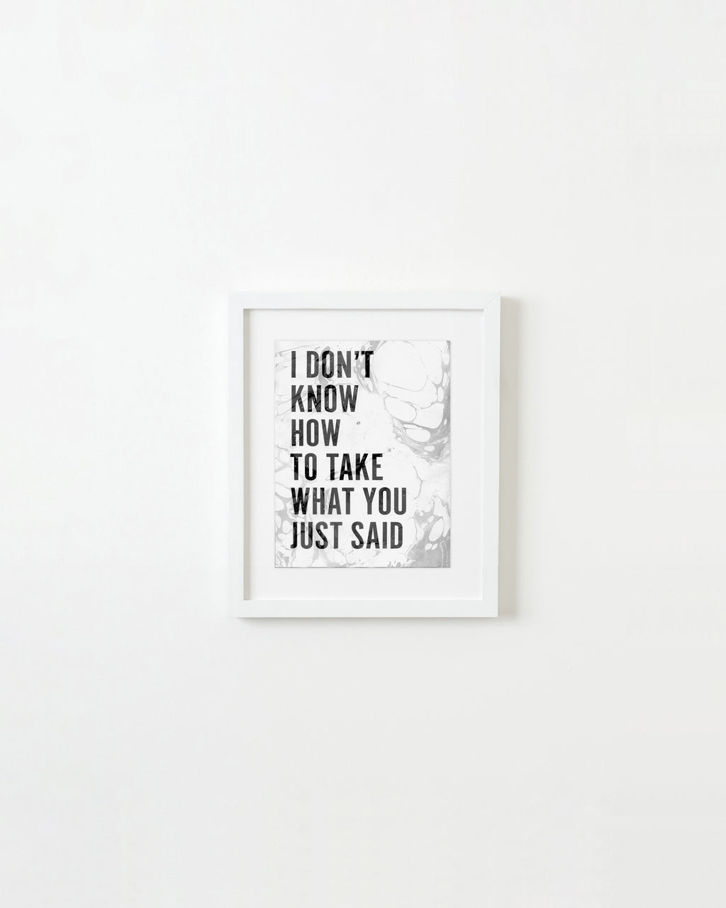 Painting by Ben Skinner titled "I Don't Know How To Take What You Just Said" - 1.