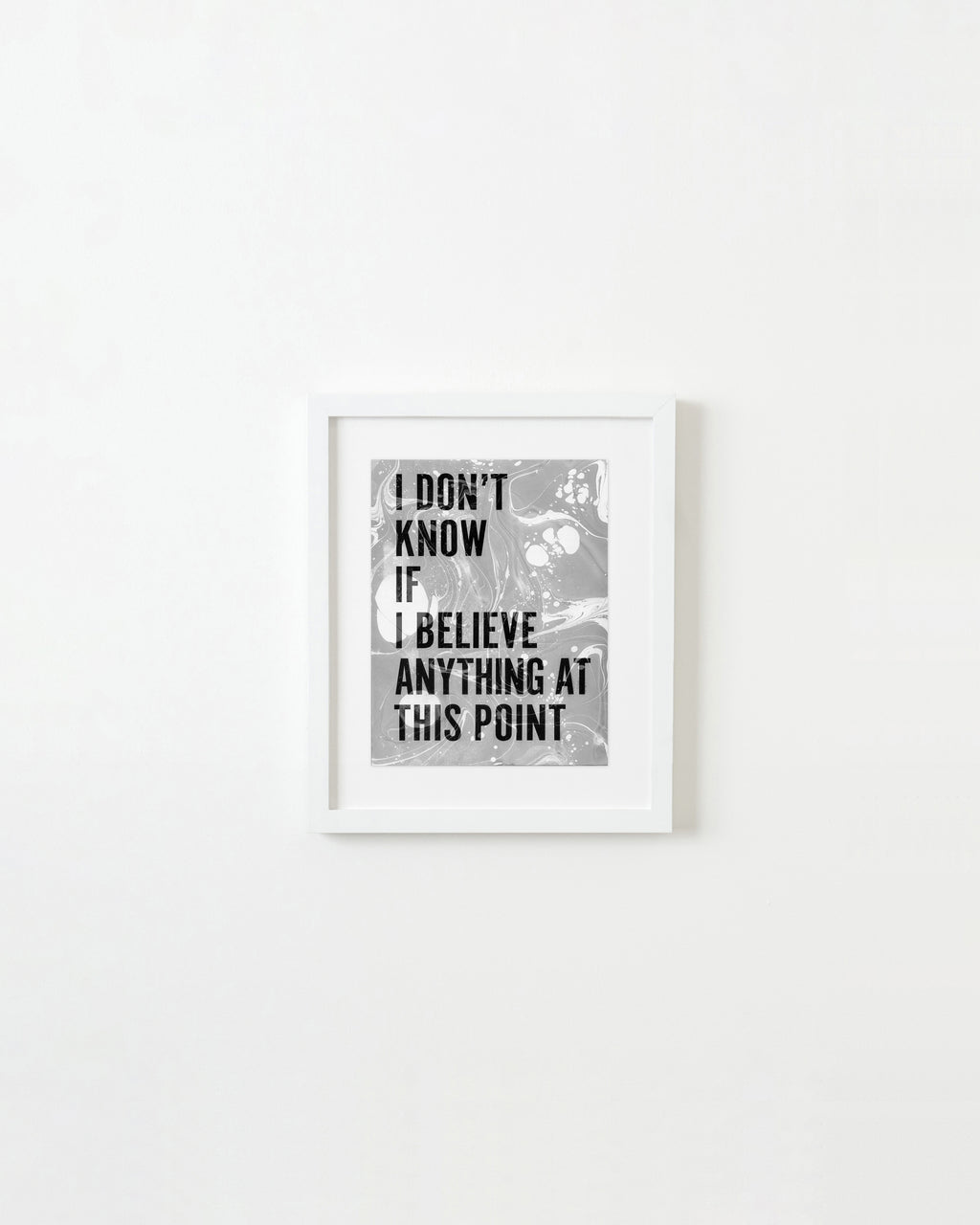 Painting by Ben Skinner titled "I Don't Know If I Believe Anything At This Point" - 1.