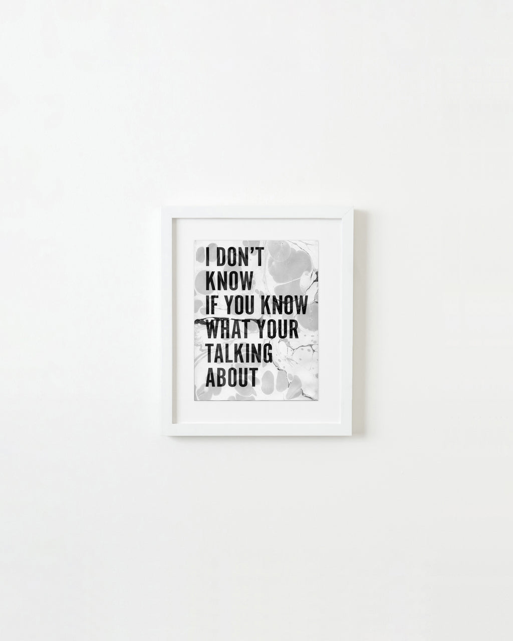 Painting by Ben Skinner titled "I Don't Know If You Know What Your Talking About" - 1.