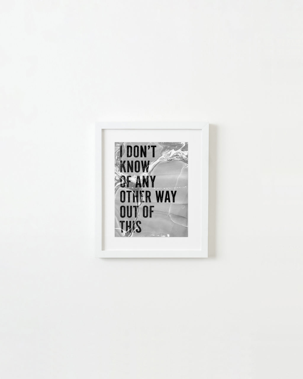 Painting by Ben Skinner titled "I Don't Know of Any Other Way Out of This" - 1.