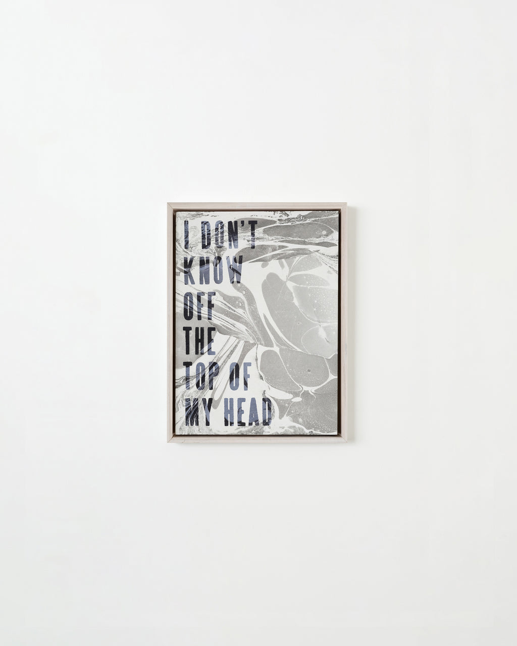 Painting by Ben Skinner titled "I Don't Know Off the Top of My Head" - 1.