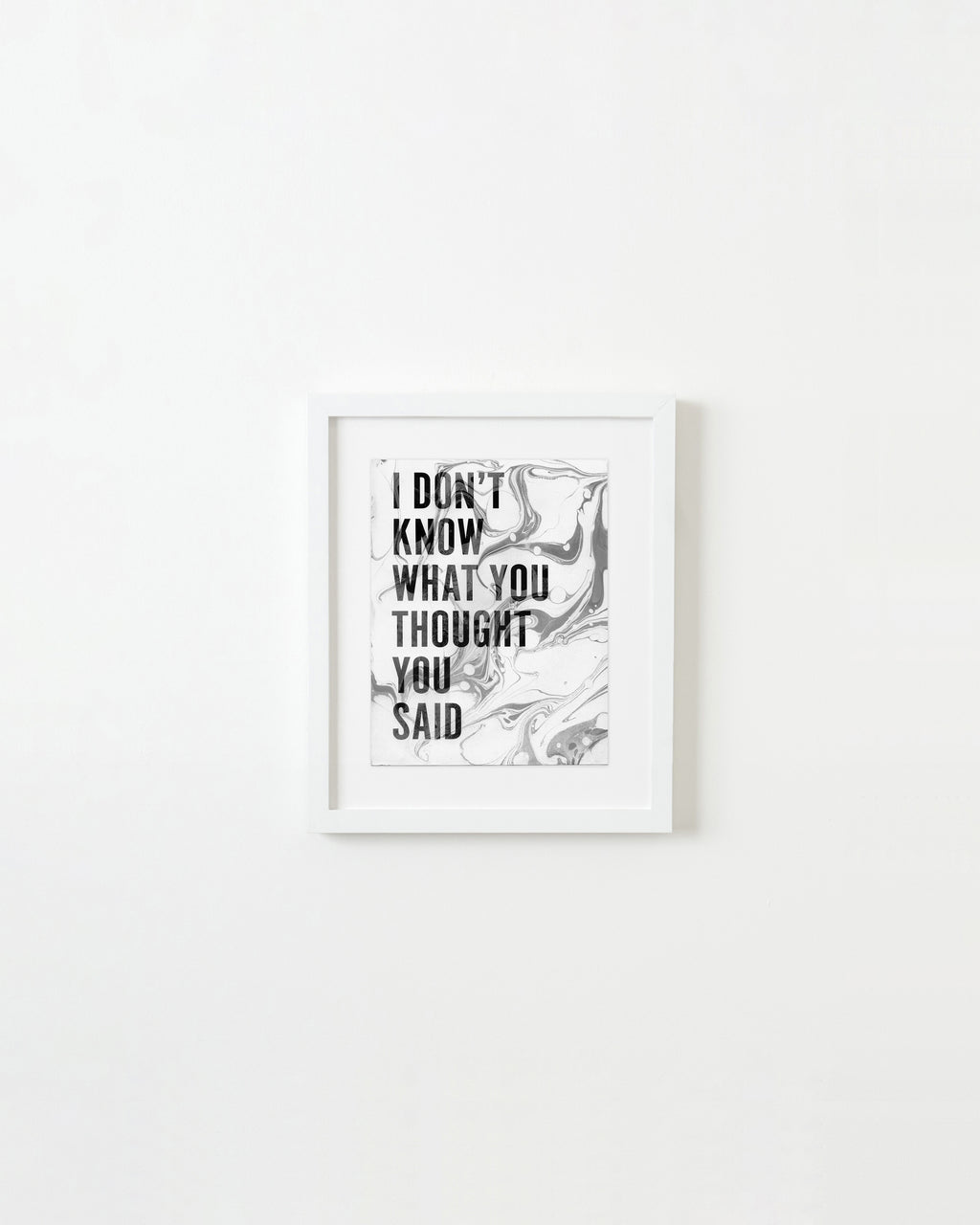 Painting by Ben Skinner titled "I Don't Know What You Thought You Said" - 1.