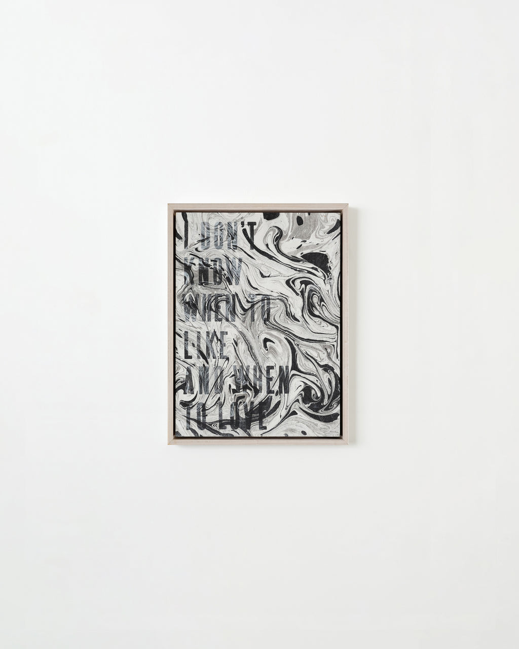 Painting by Ben Skinner titled "I Don't Know When to Like and When to Love" - 1.
