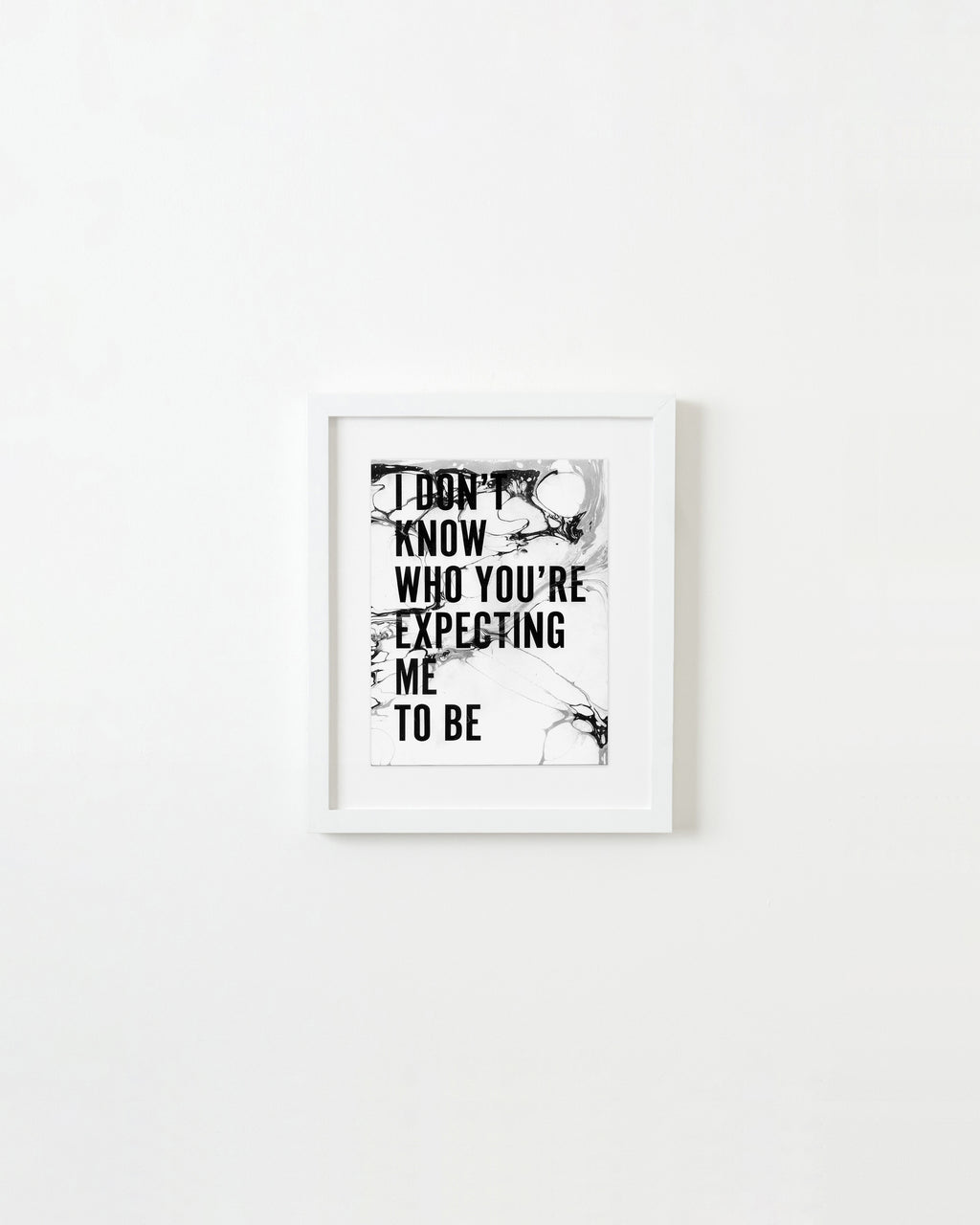 Painting by Ben Skinner titled "I Don't Know Who You're Expecting Me To Be" - 1.