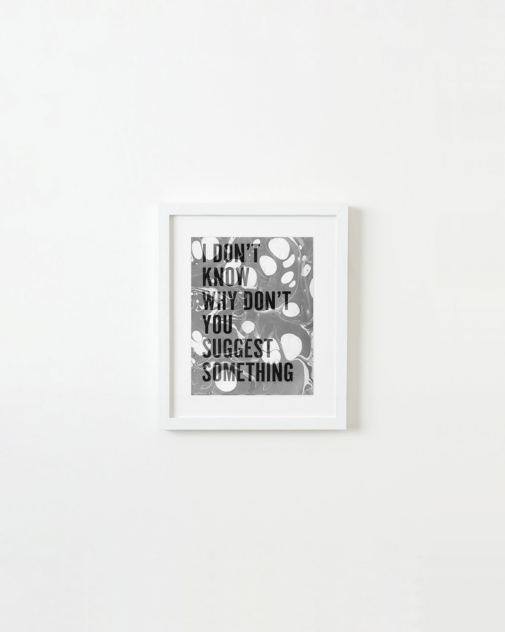 Painting by Ben Skinner titled "I Don't Know Why Don't You Suggest Something" - 1.