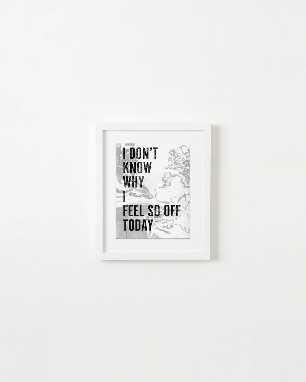 Painting by Ben Skinner titled "I Don't Know Why I Feel So Off Today" - 1.