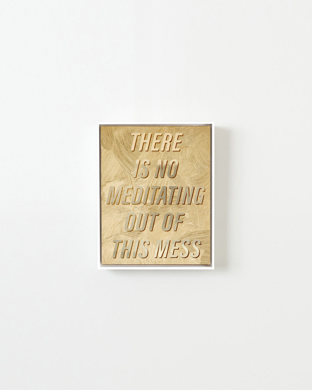 Mixed Media by Ben Skinner titled "There Is No Meditating" - 1.