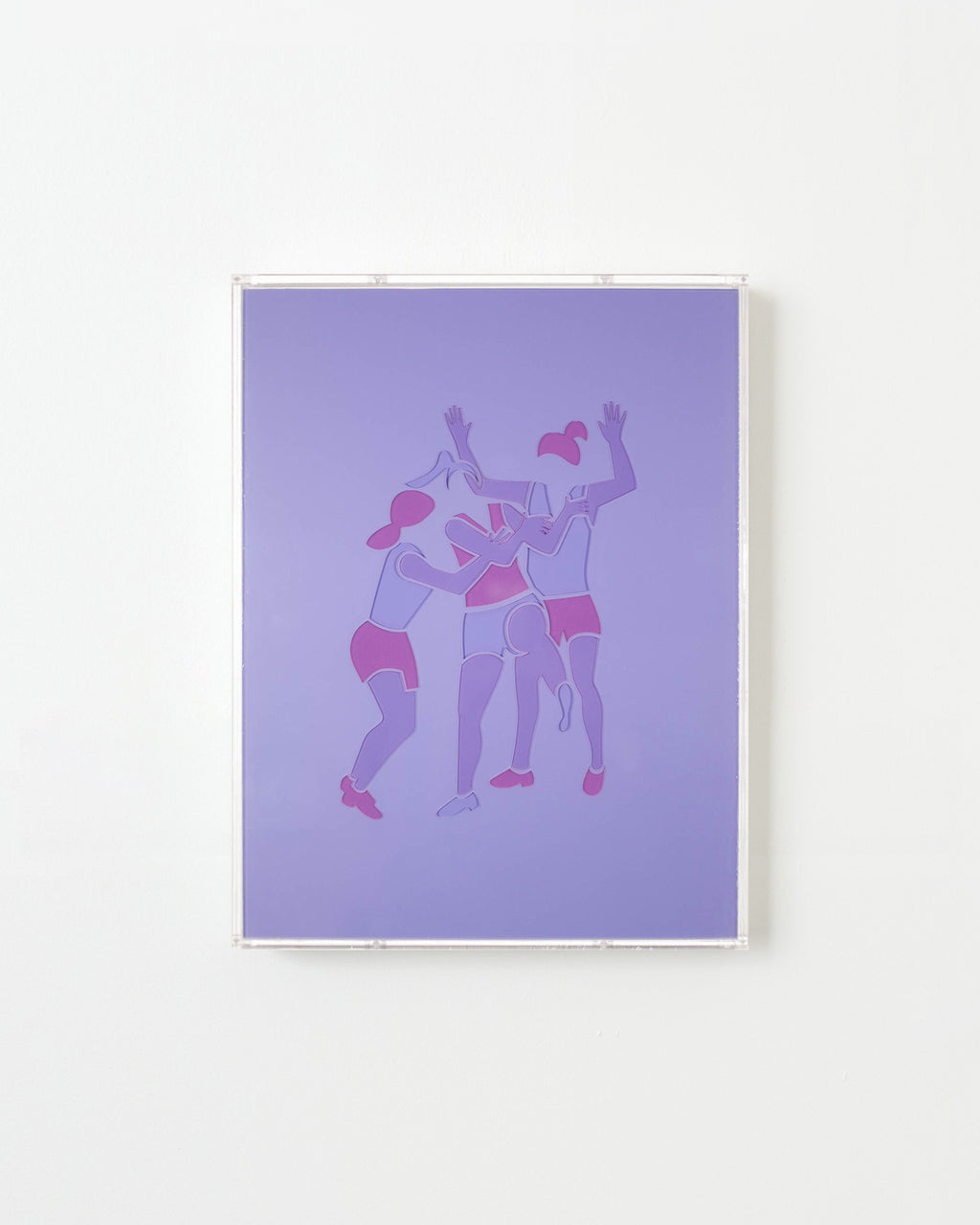 Mixed Media by Dana Bell titled "Three Play Basketball" - 1.