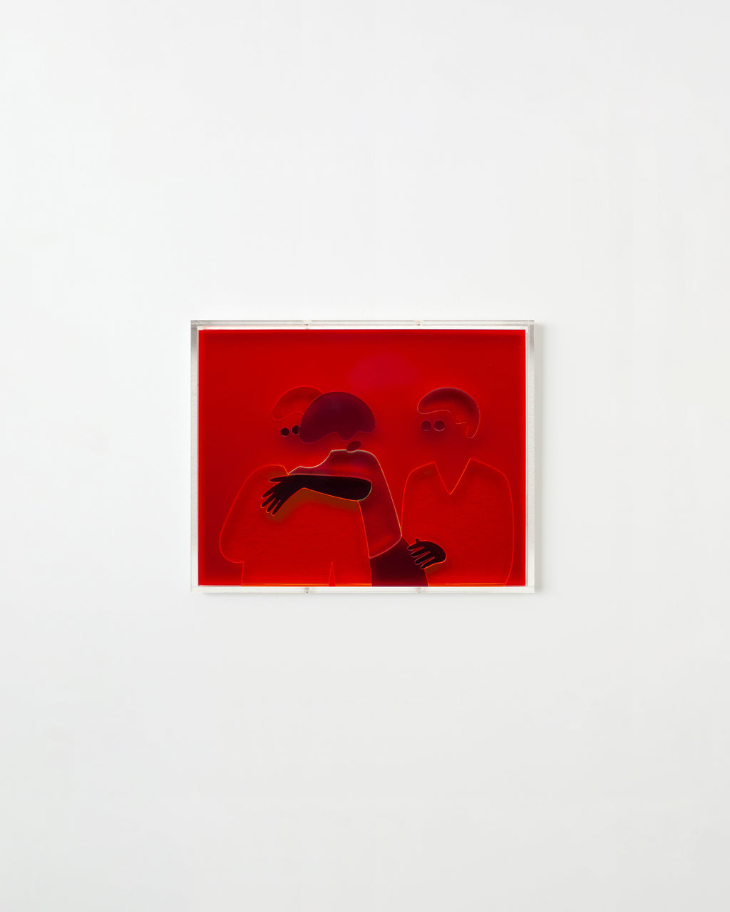 Mixed Media by Dana Bell titled "Three Hug" - 1.