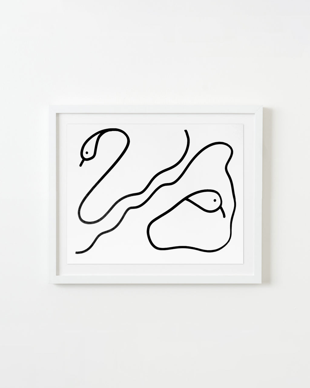 Drawing by Sayan Ray titled "Serpentine" - 1.