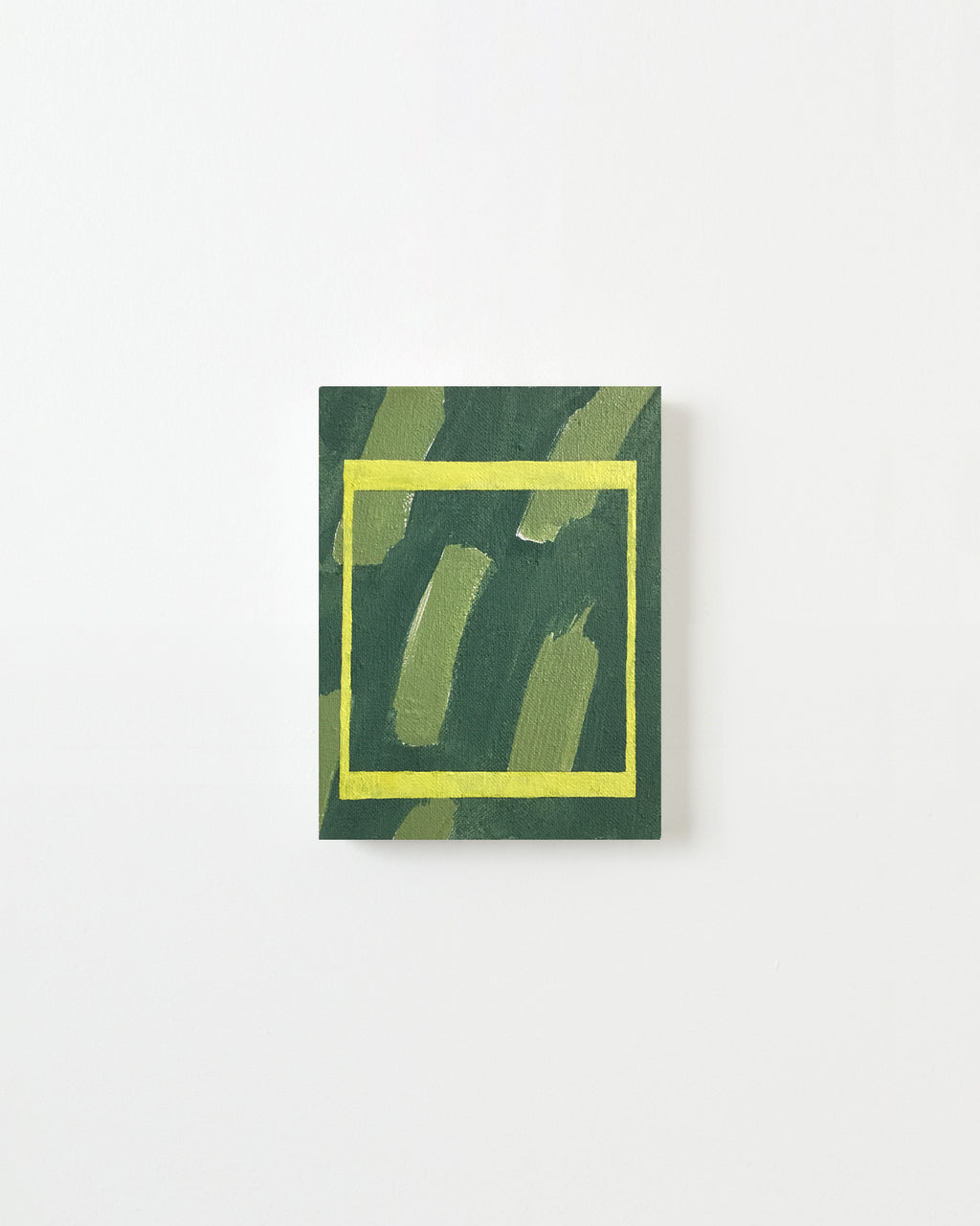 Painting by Jessica Simorte titled "Office/Forrest" - 1.