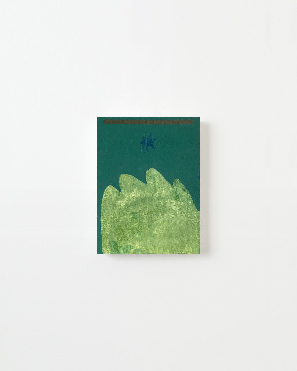 Painting by Jessica Simorte titled "Thinking Place" - 1.