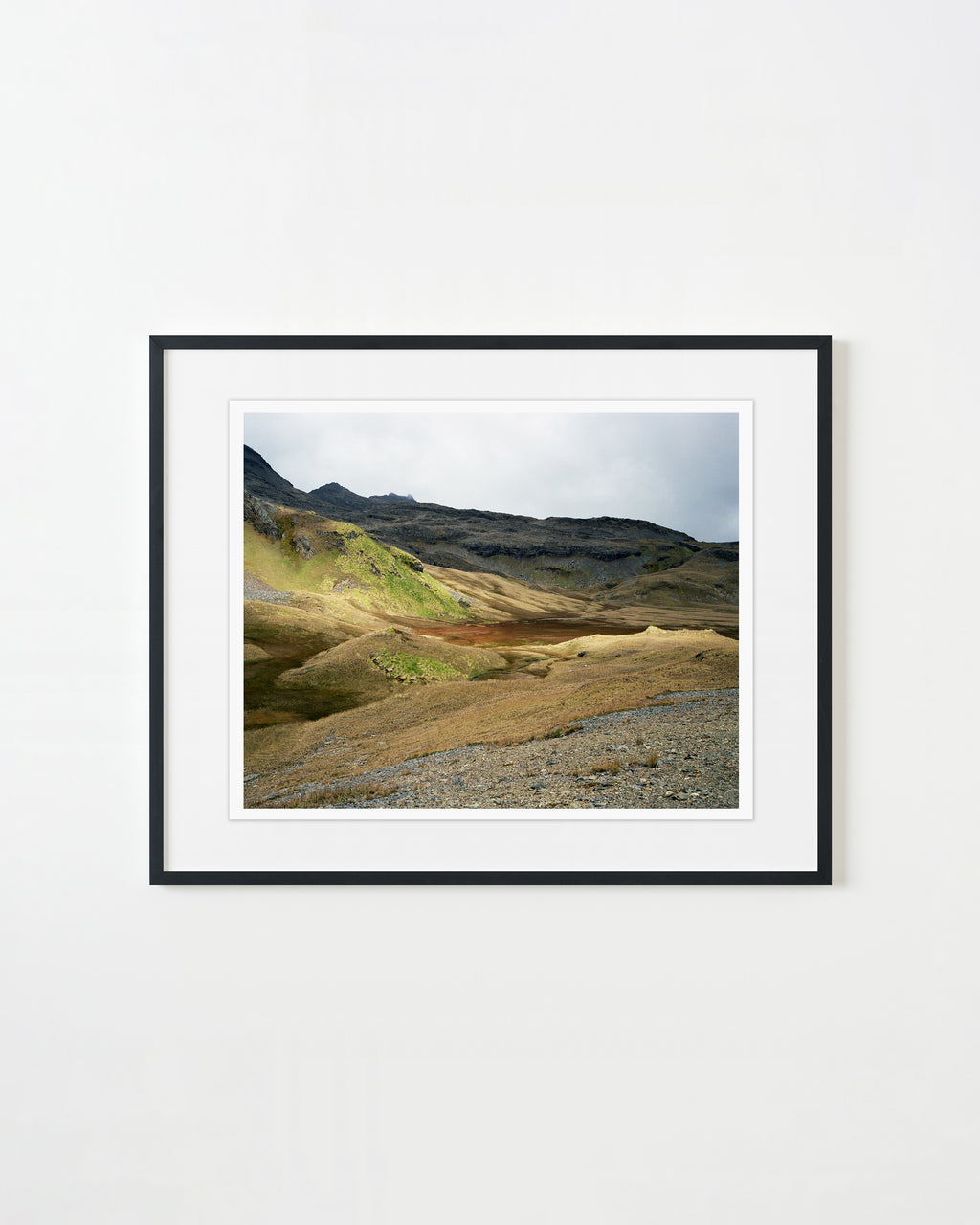 Photography by Rachel Sussman titled "Overland to Shackleton's Grave #0312-16A0 (toward Grytviken, South Georgia Islan" - 1.