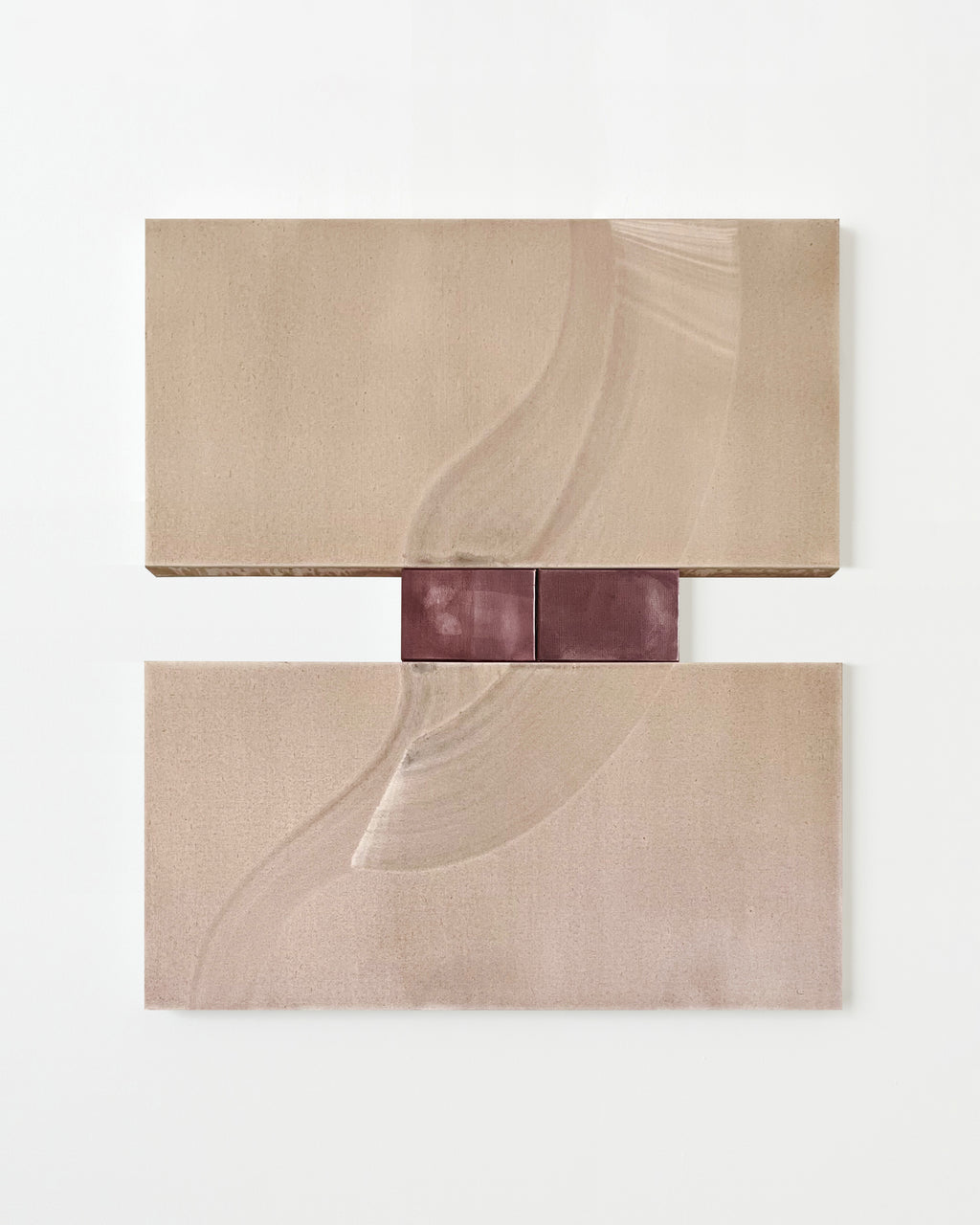 Painting by Laura Naples titled "She saw herself in the dashes" - 1.