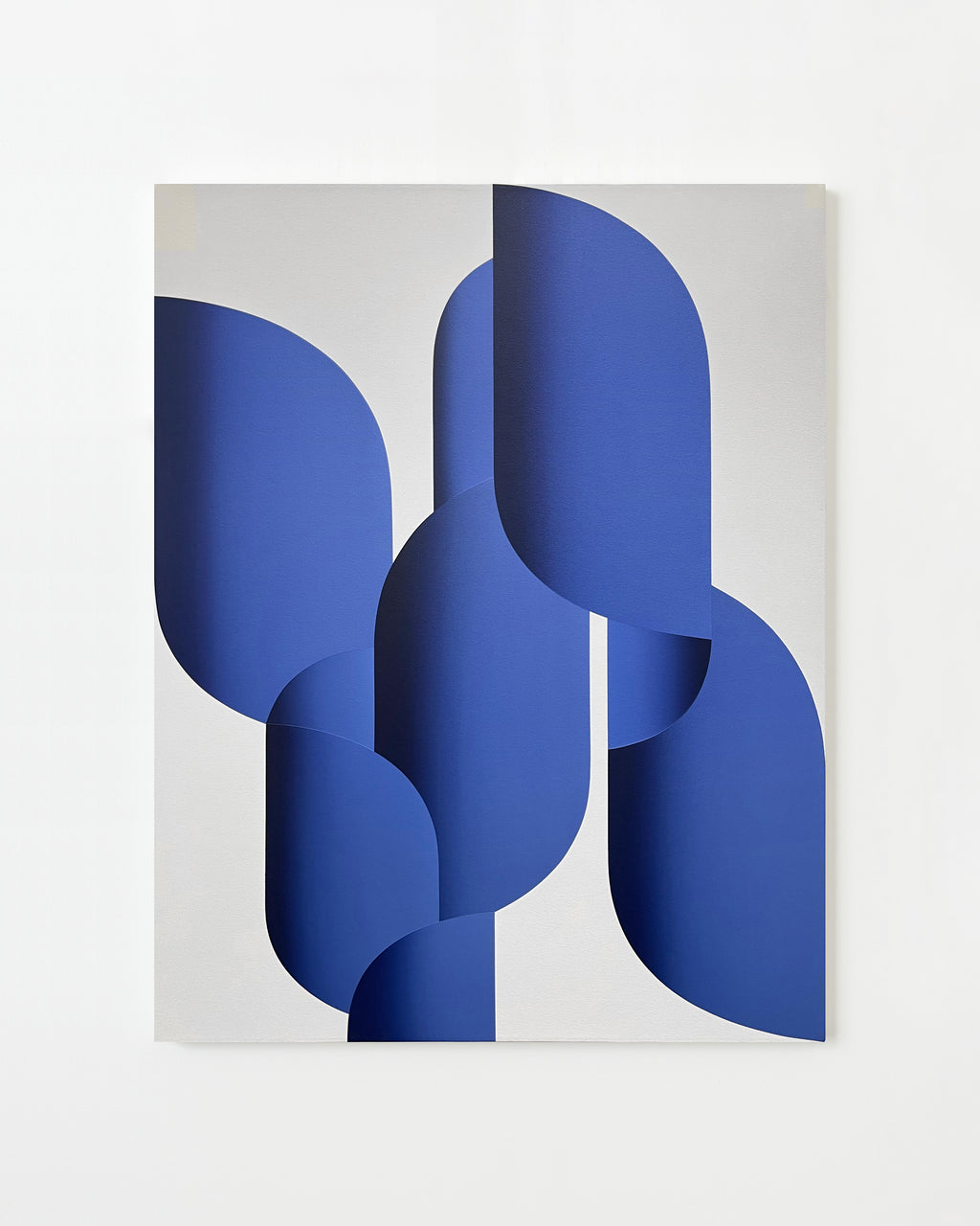 Painting by Senem Oezdogan titled "Blue Unfold II" - 1.