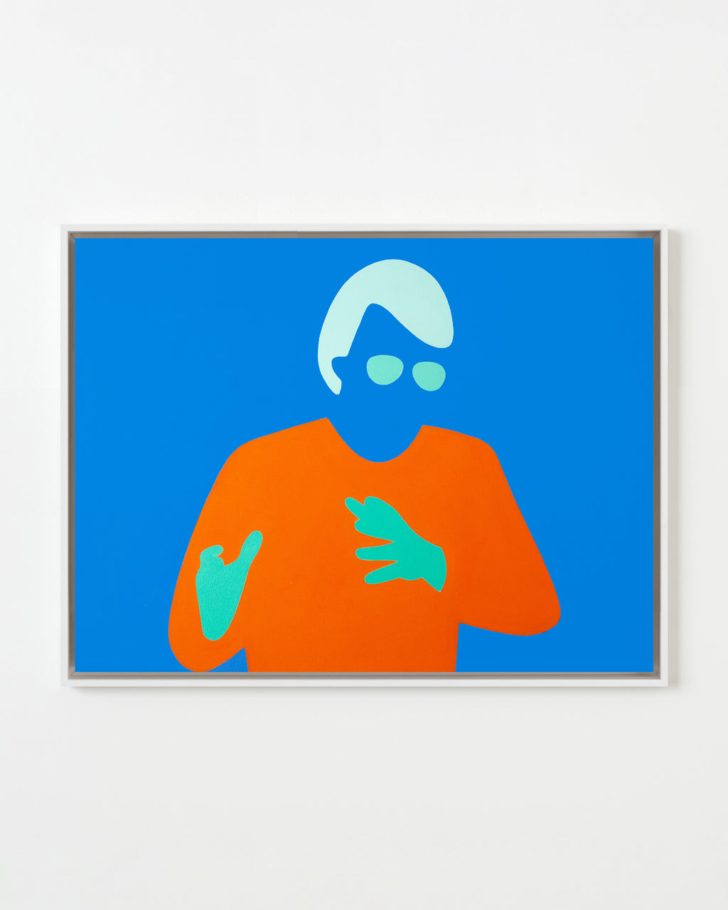 Painting by Dana Bell titled "Gesturing to the Left" - 1.