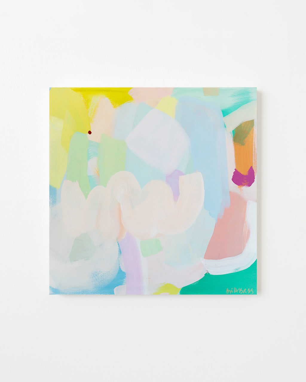 Painting by Britt Bass titled "Sherbert V" - 1.