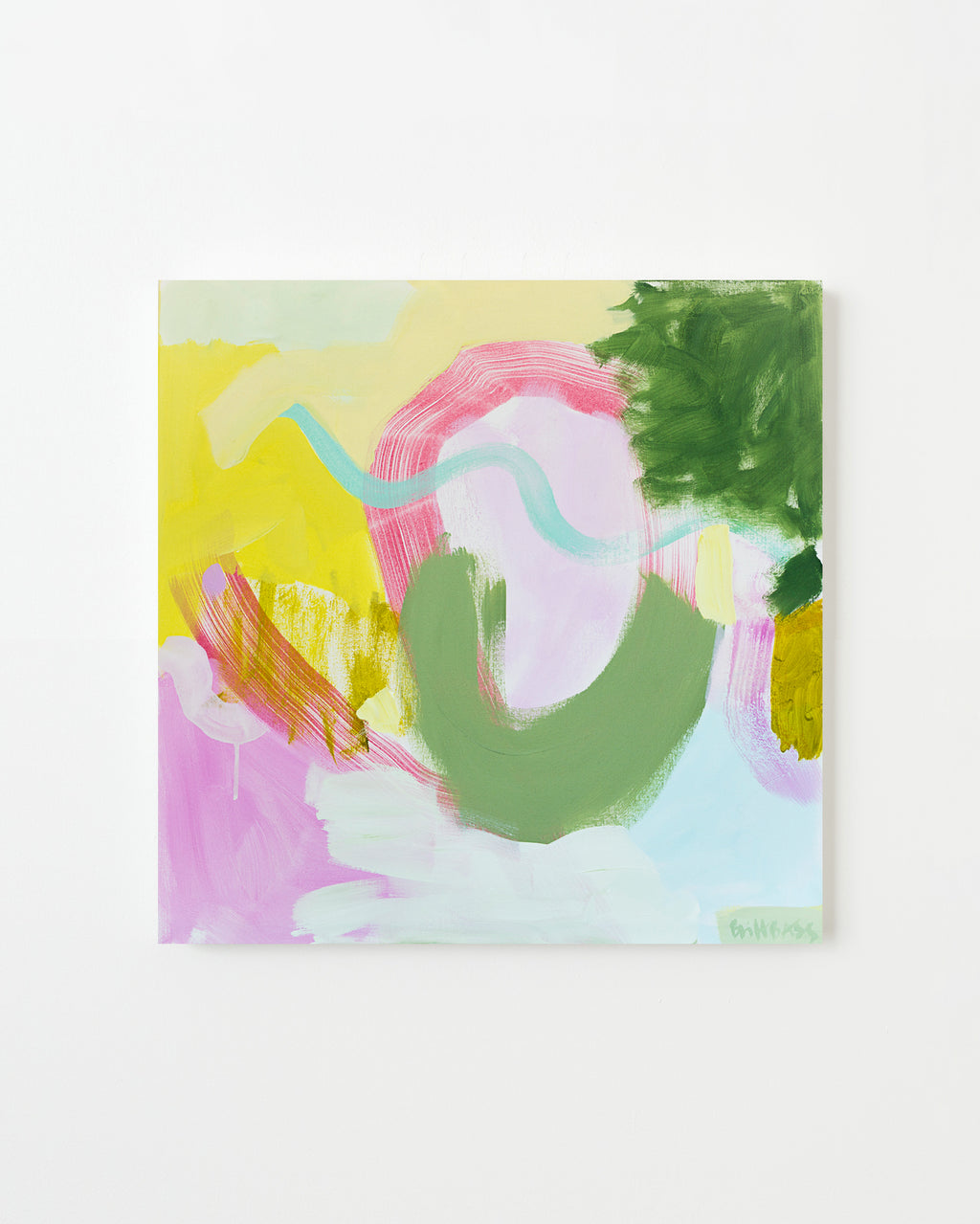 Painting by Britt Bass titled "Sherbert IV" - 1.