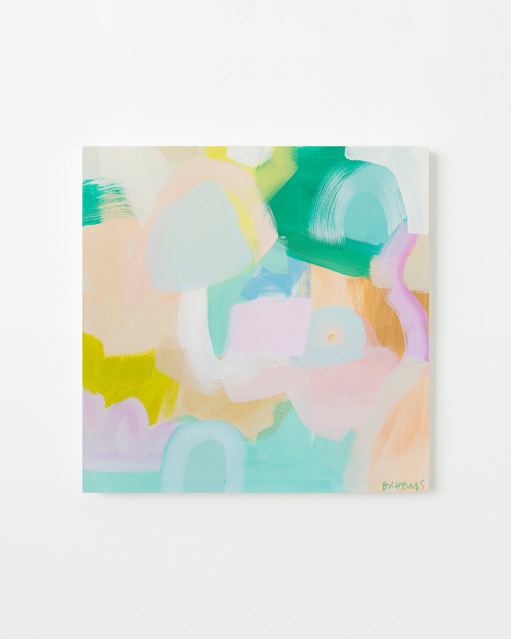Painting by Britt Bass titled "Sherbert III" - 1.