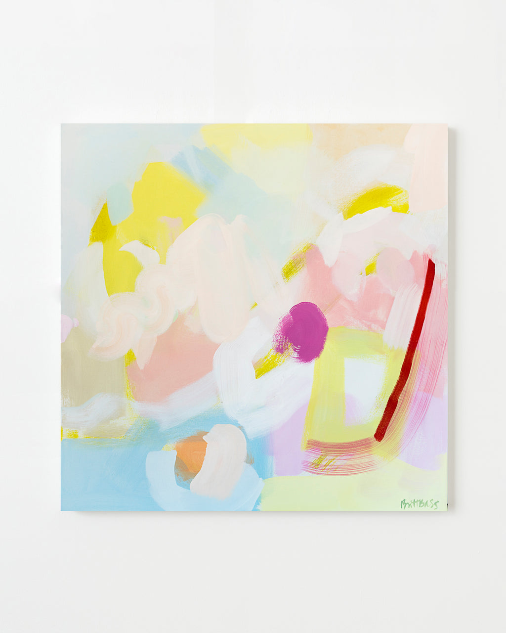 Painting by Britt Bass titled "Sherbert VII" - 1.