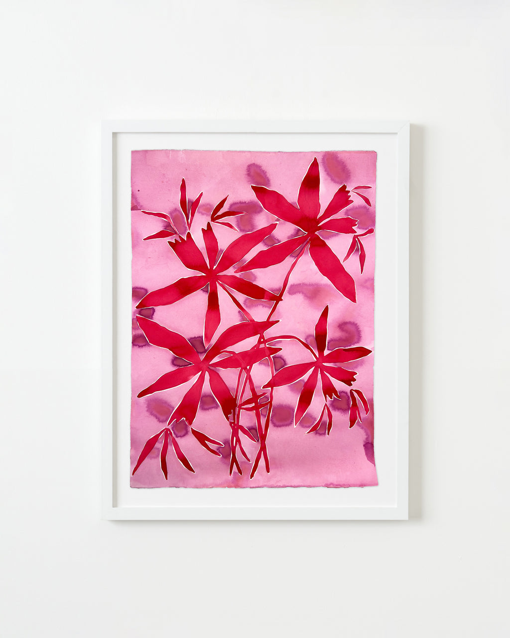 Painting by Kate Roebuck titled "Firecracker Plant" - 1.