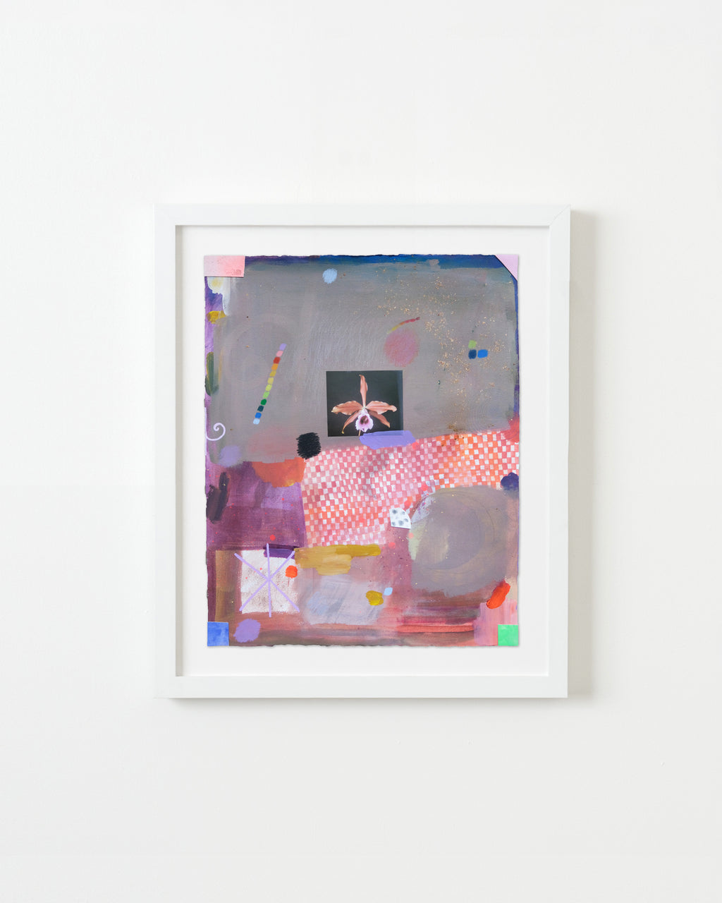 Painting by Ashely Peifer titled "orchid magick" - 1.