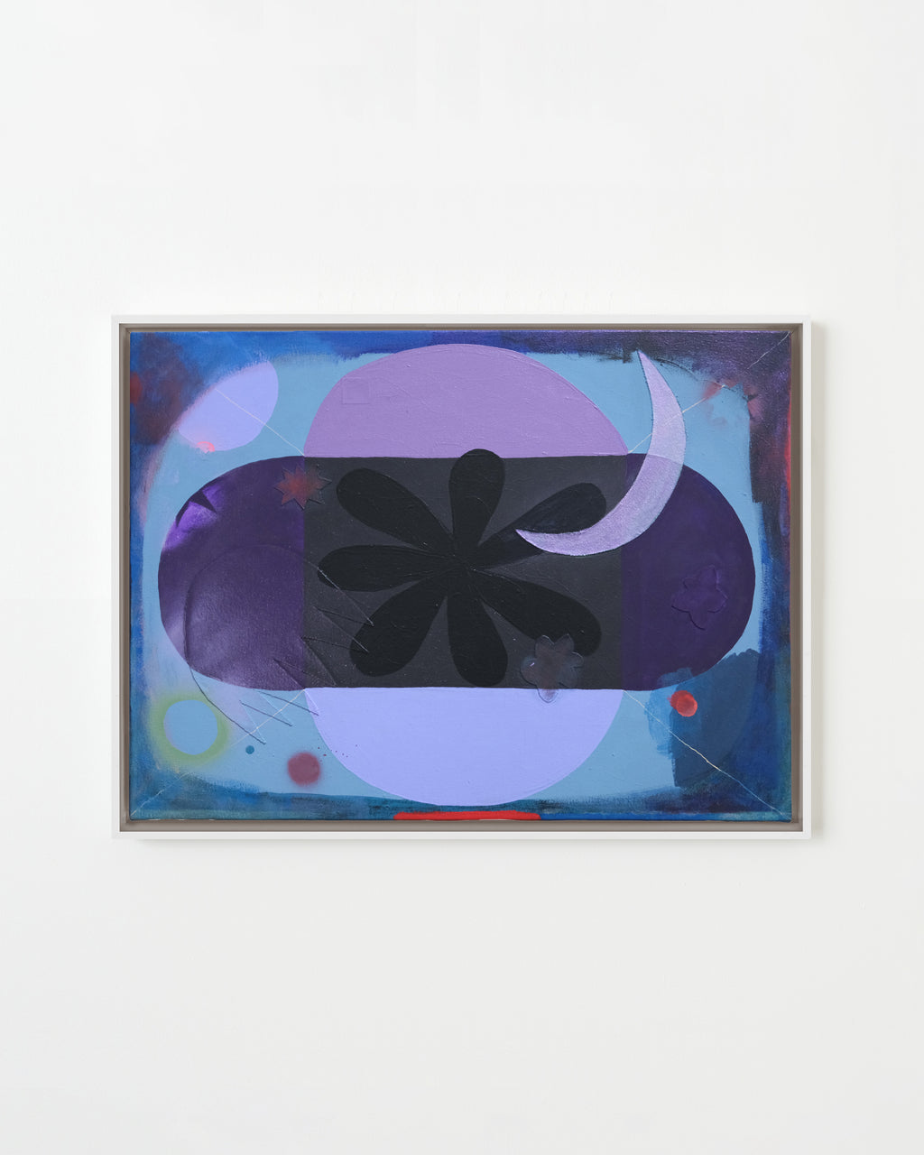 Painting by Ashely Peifer titled "spacebloom" - 1.
