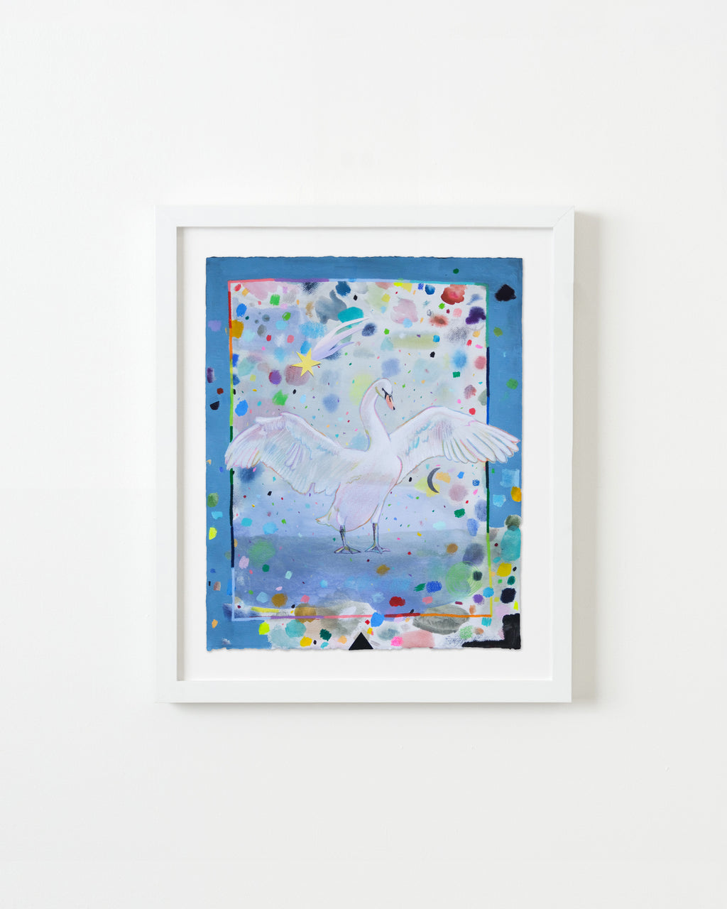 Painting by Ashely Peifer titled "supreme swan" - 1.