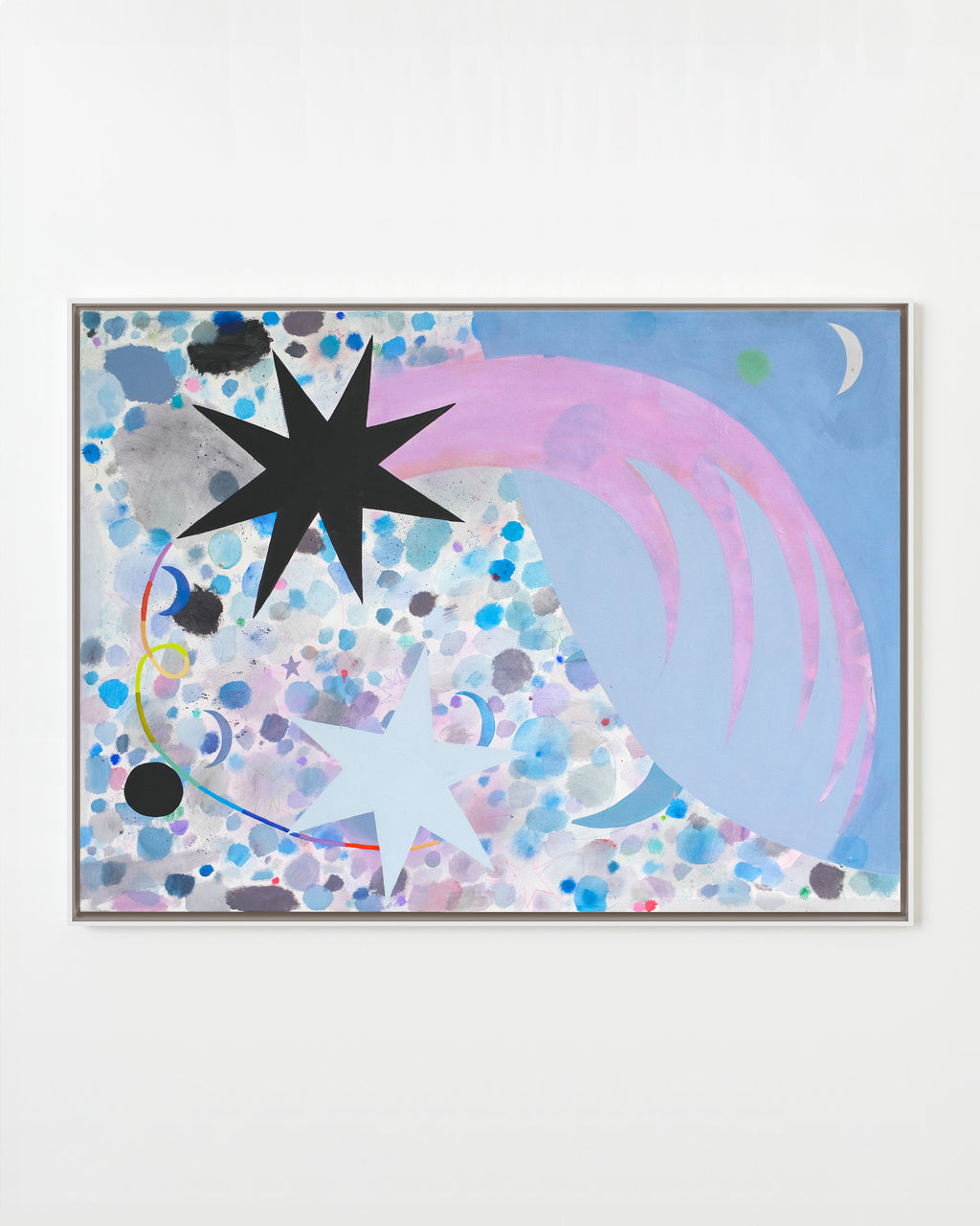 Painting by Ashely Peifer titled "you and me for many moons" - 1.