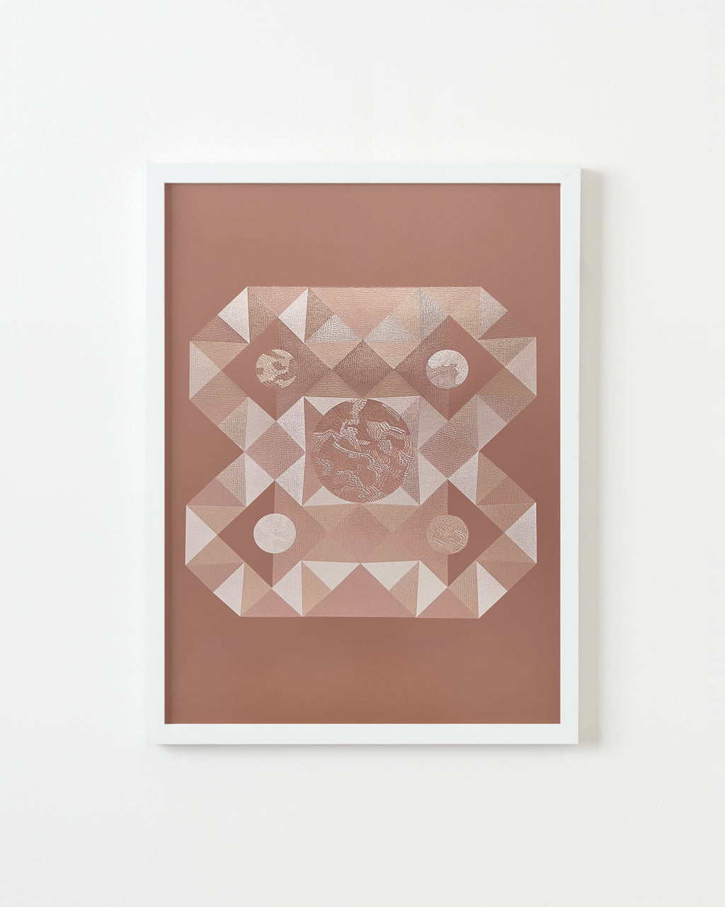 Drawing by Lucha Rodriguez titled "Cogollo de Moriche, Knife Drawing III" - 1.