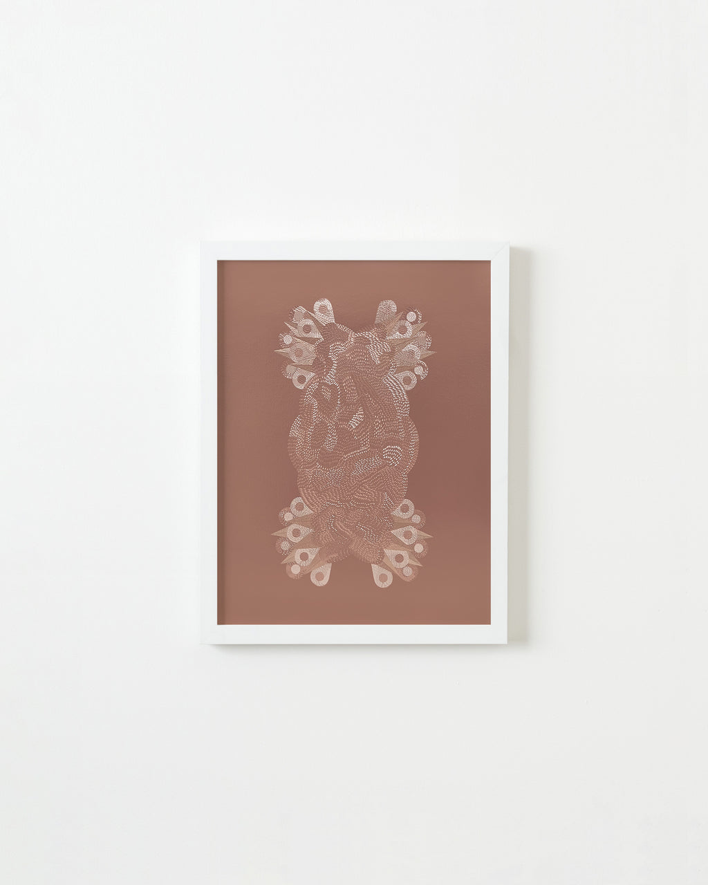 Drawing by Lucha Rodriguez titled "Piel de Gallina, Knife Drawing I" - 1.