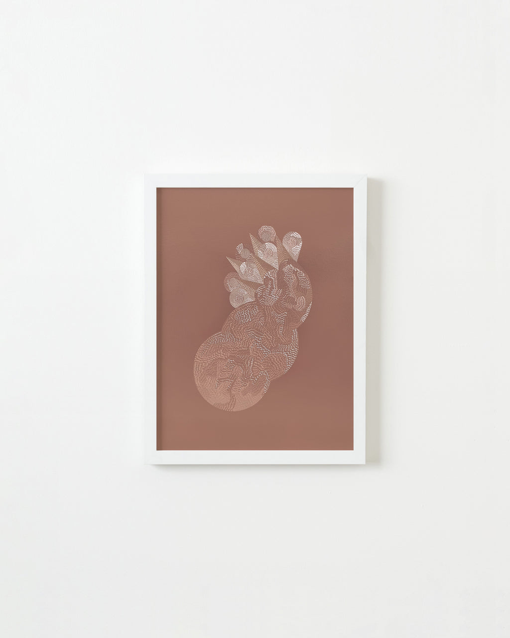 Drawing by Lucha Rodriguez titled "Piel de Gallina, Knife Drawing IV" - 1.