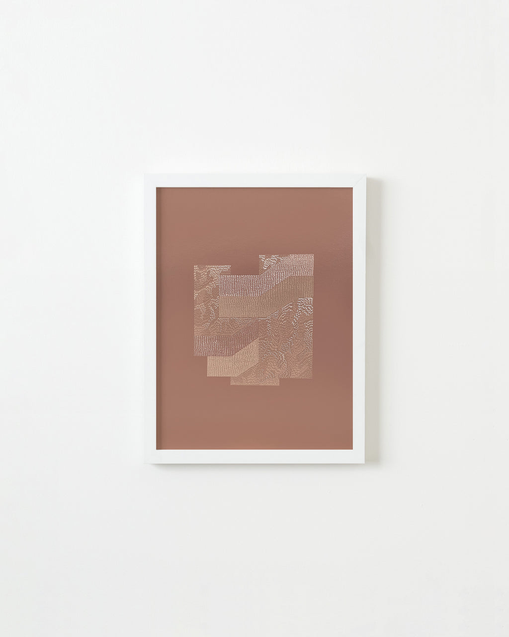 Drawing by Lucha Rodriguez titled "Obrerx de Concreto, Knife Drawing III" - 1.
