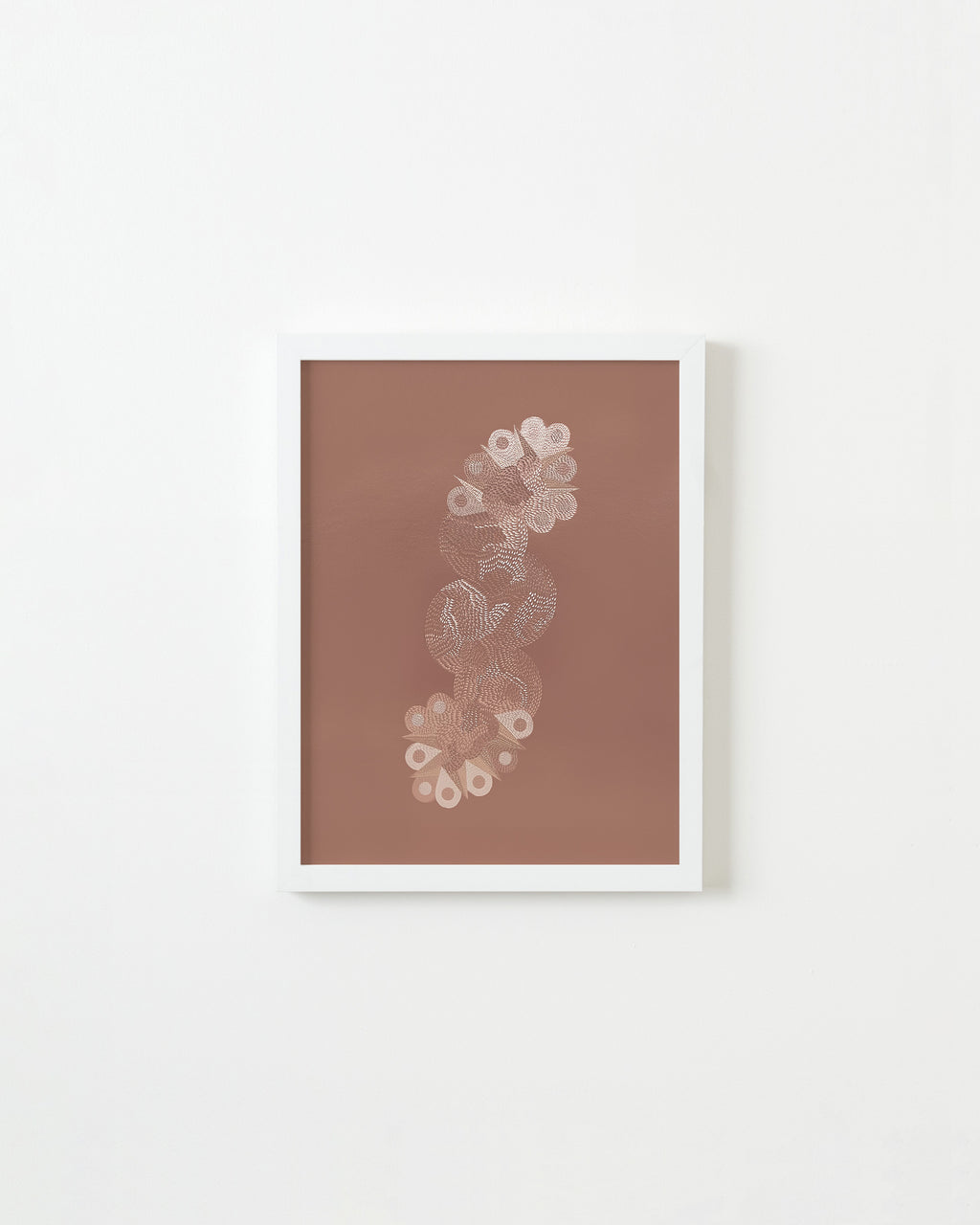 Drawing by Lucha Rodriguez titled "Piel de Gallina, Knife Drawing II" - 1.