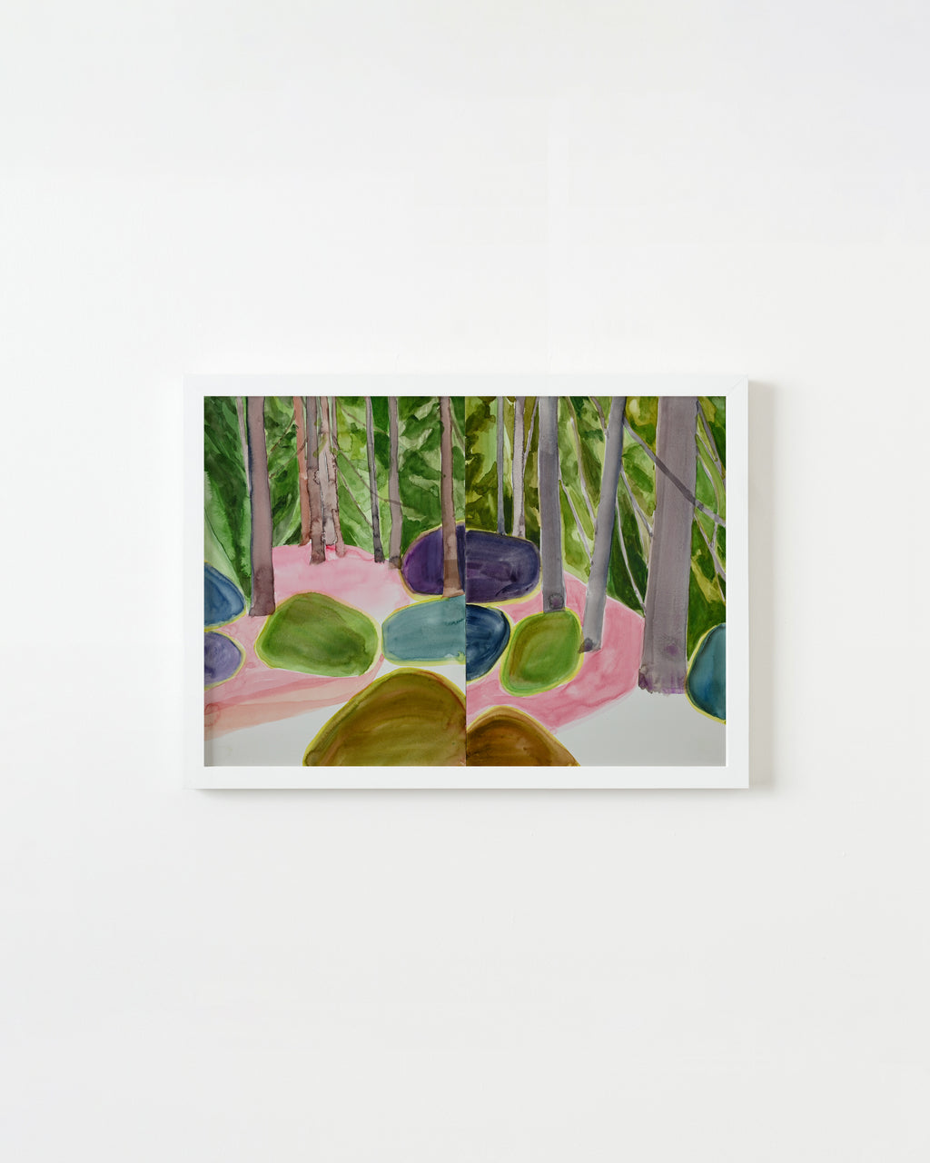 Painting by Una Ursprung titled "Stones in the heart" - 1.