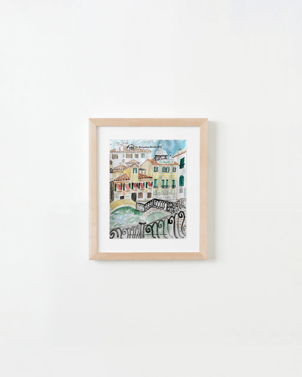 Painting by David Rhoads titled "View of Castello, Venice" - 5.