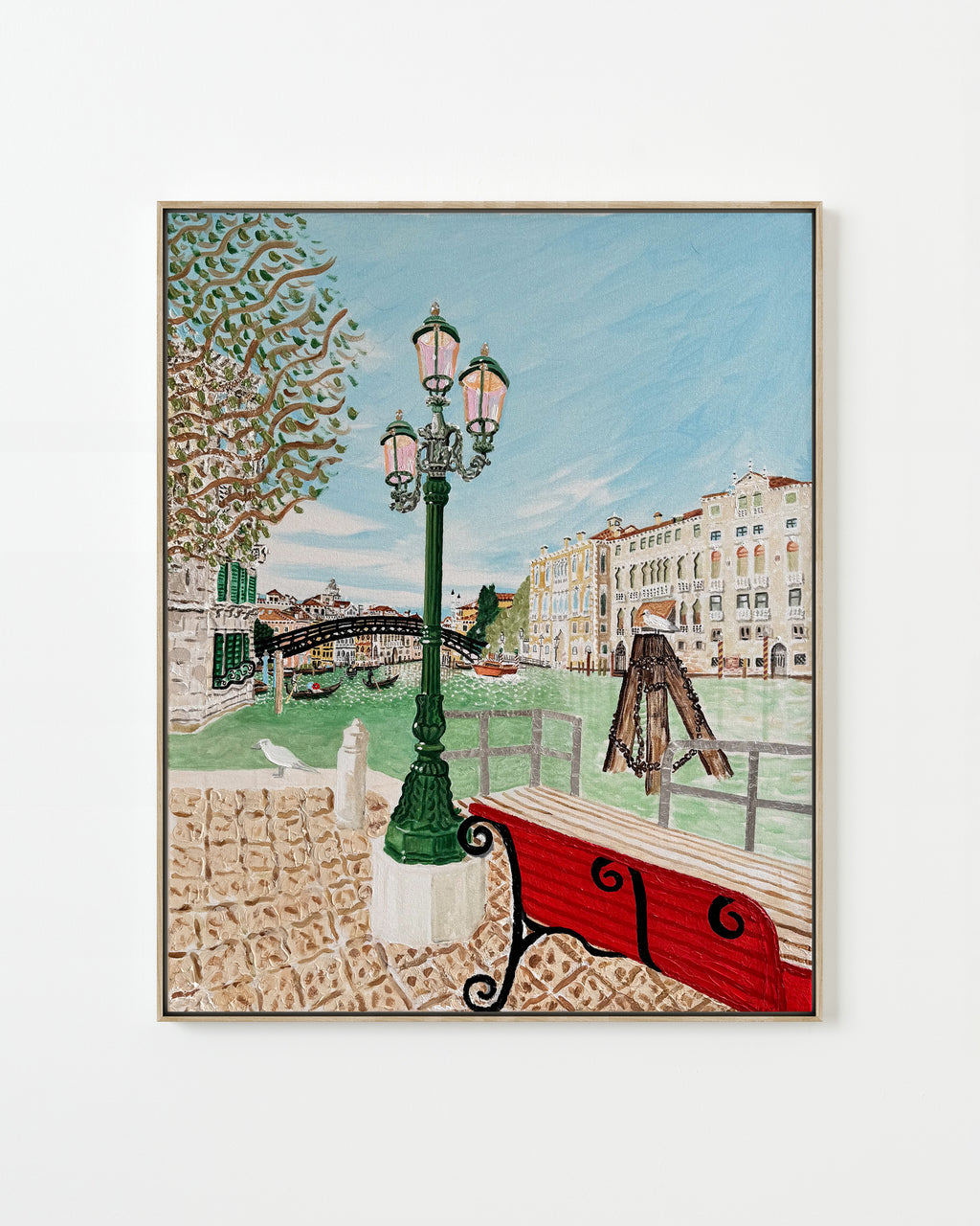 Painting by David Rhoads titled "The Grand Canal, Venice, Looking North toward the Ponte dell'Accademia" - 6.