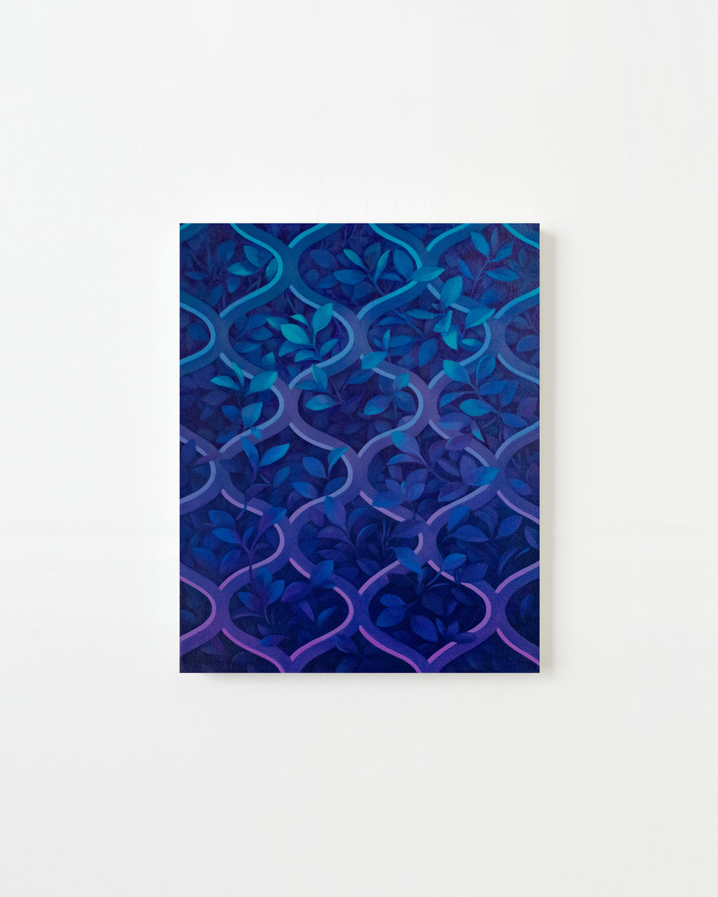 Painting by Lucía Rodríguez Pérez titled "Untitled (ivy III)" - 1.